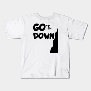 Cliff jumping go down Kids T-Shirt